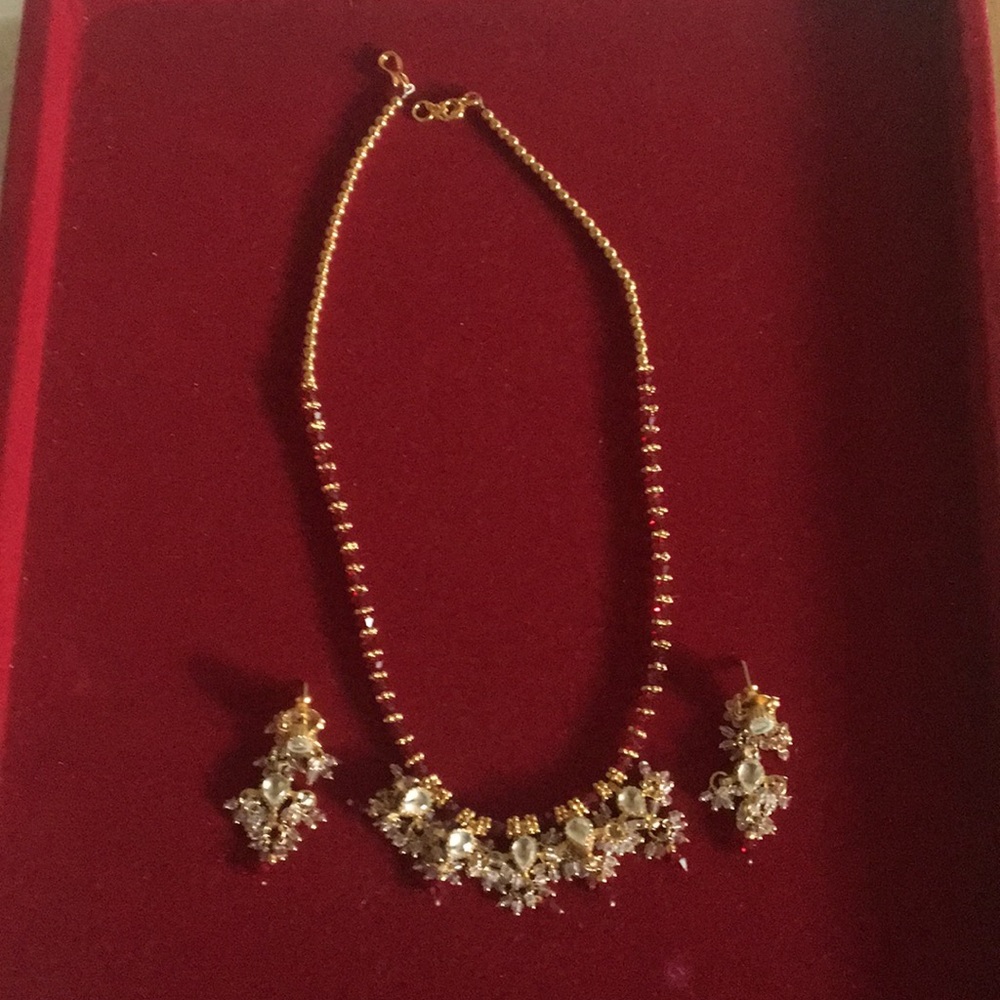 Indian Bollywood wedding party wears jewelry